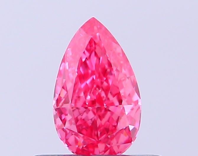0.38 Ct. Fancy Vivid Pink Pear Lab Grown Diamond