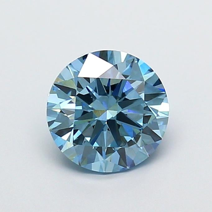 1.75 Ct. Fancy Vivid  Blue Round Lab Grown Diamond