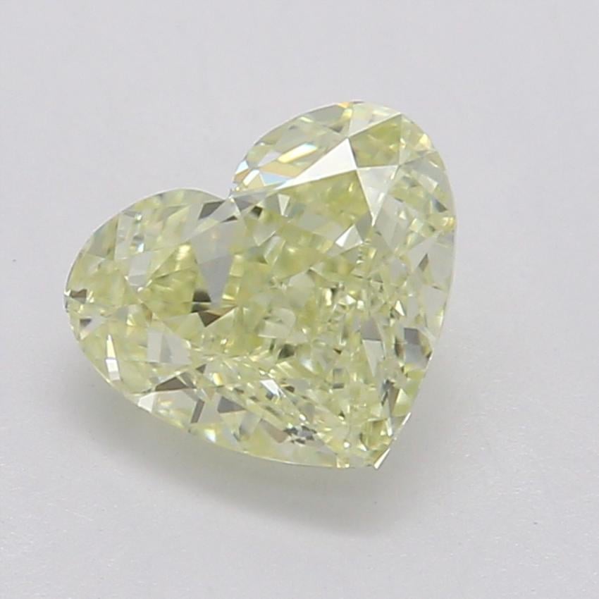 0.55 Ct. Fancy Light Yellow Heart Diamond