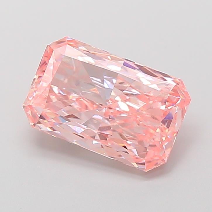 1.01 Ct. Fancy Vivid  Pink Cushion Lab Grown Diamond