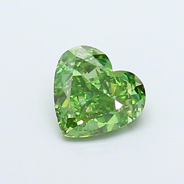 0.90 Ct. Fancy Green Heart Lab Grown Diamond