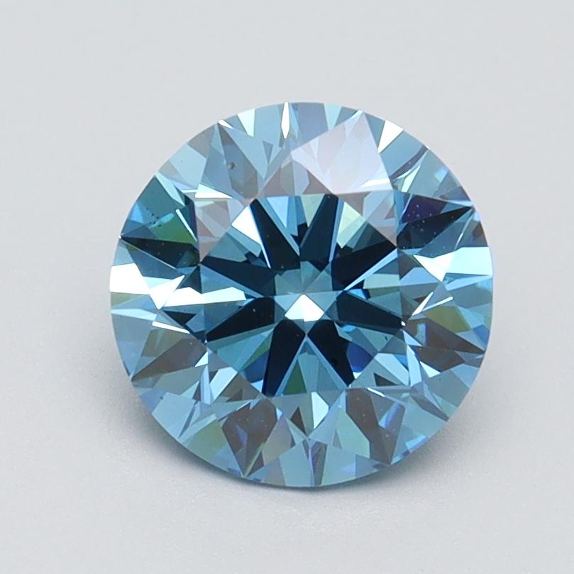 1.50 Ct. Fancy Vivid Blue Round Lab Grown Diamond