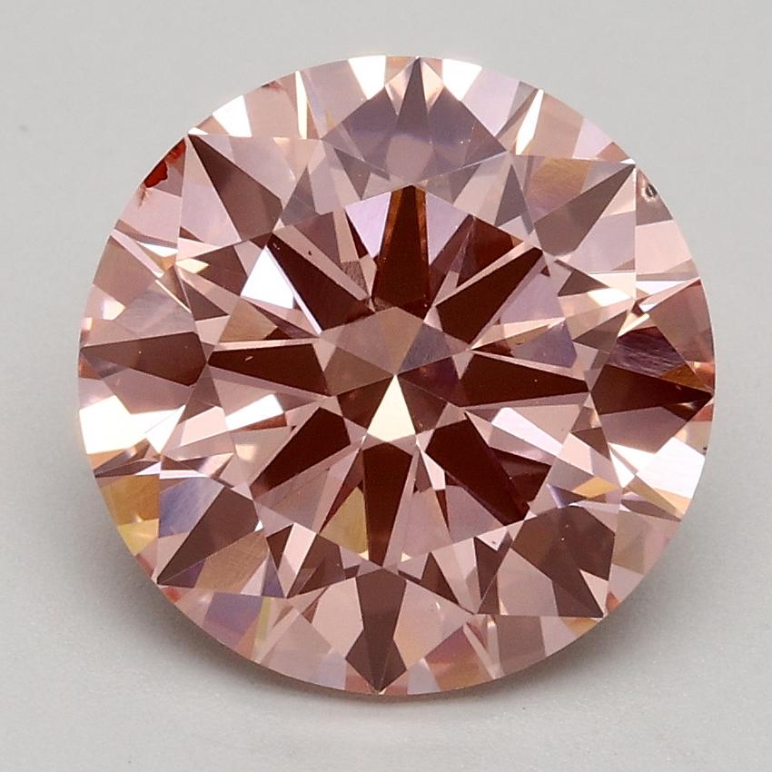 2.75 Ct. Fancy Intense Pink Round Lab Grown Diamond