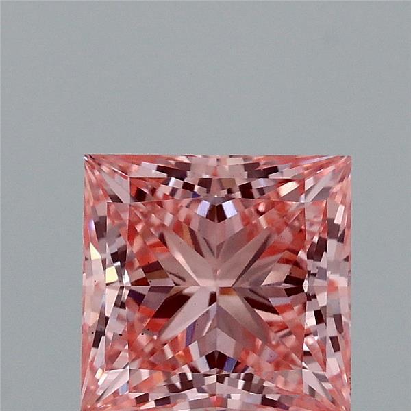 1.91 Ct. Fancy Vivid Pink Princess Lab Grown Diamond