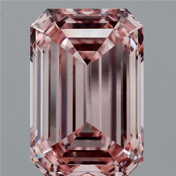 6.10 Ct. Fancy Intense Pink Emerald Lab Grown Diamond