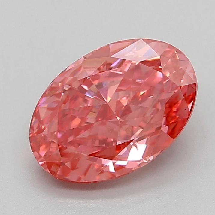 3.50 Ct. Fancy Vivid  Pink Oval Lab Grown Diamond
