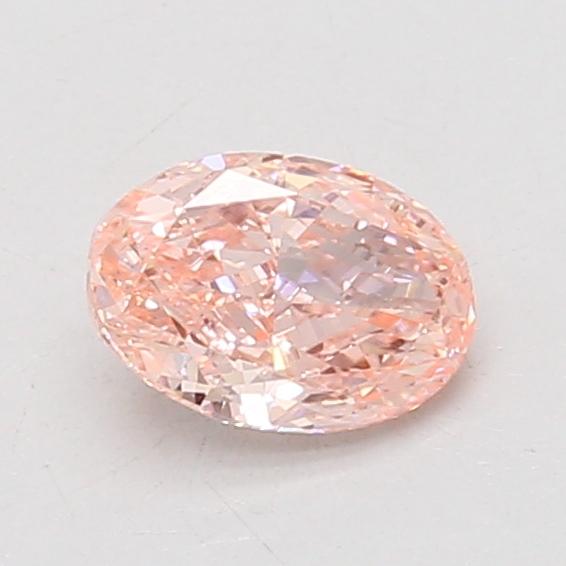0.79 Ct. Fancy Vivid Pink Oval Lab Grown Diamond