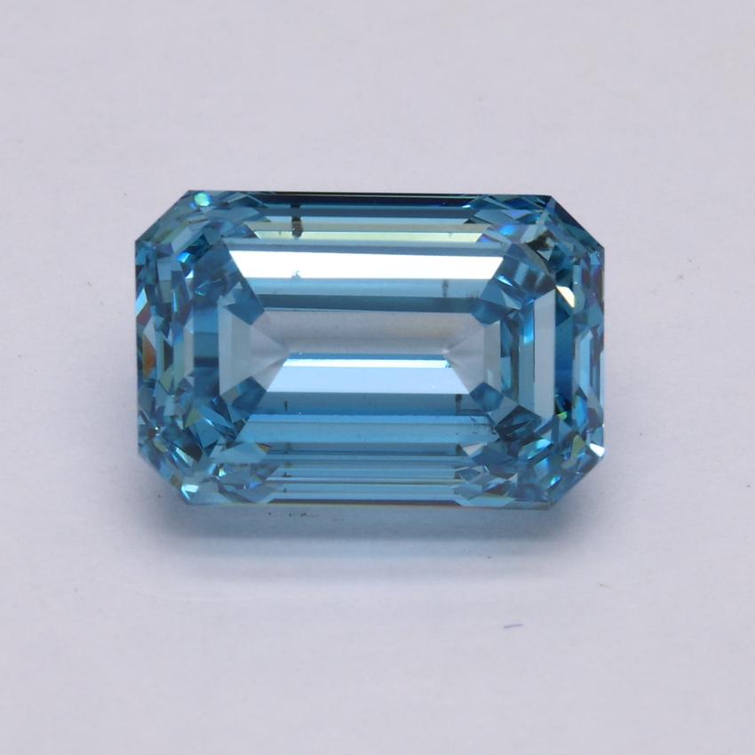 5.02 Ct. Fancy Intense Blue Emerald Lab Grown Diamond