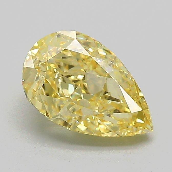 1.06 Ct. Fancy Intense Yellow Pear Lab Grown Diamond