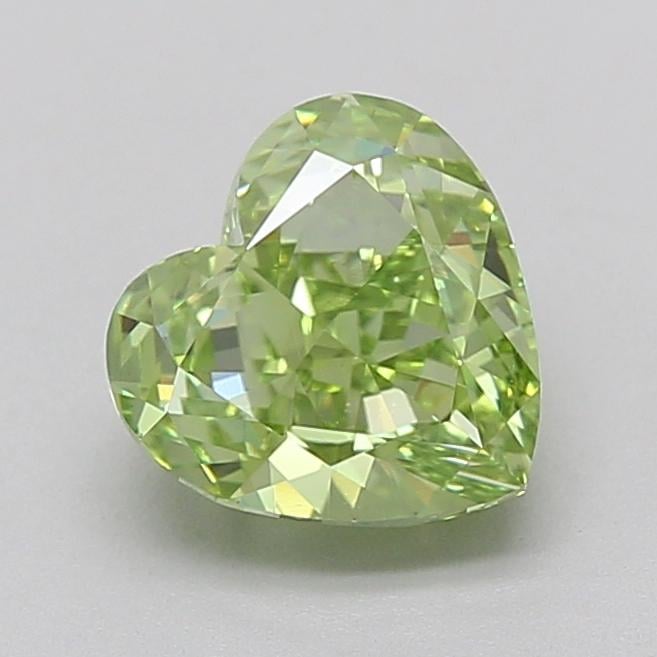 1.50 Ct. Fancy Vivid  Green Heart Lab Grown Diamond