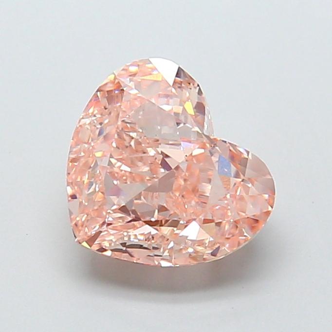 2.83 Ct. Fancy Light Orangy Brown Heart Lab Grown Diamond