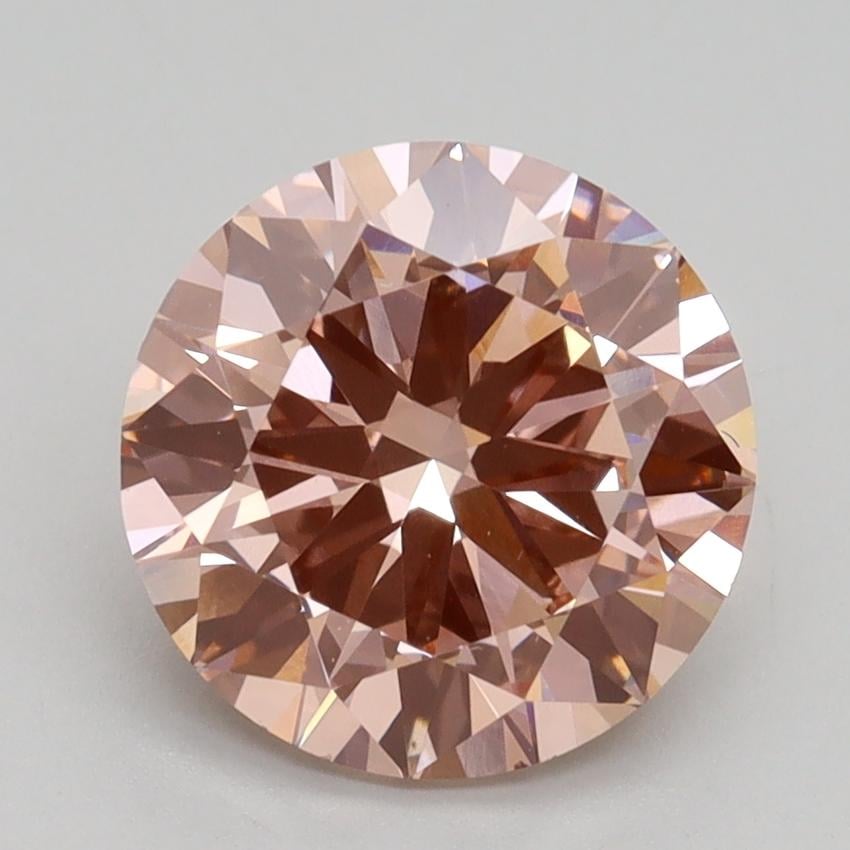 2.50 Ct. Fancy Intense Pink Round Lab Grown Diamond