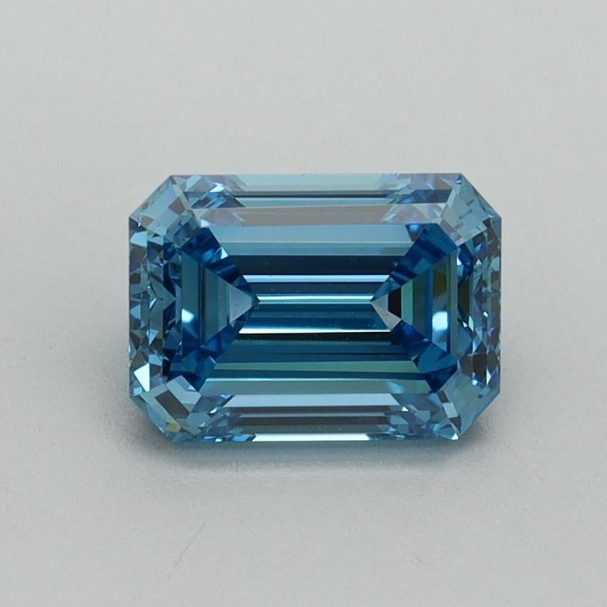 1.37 Ct. Fancy Vivid Blue Emerald Lab Grown Diamond