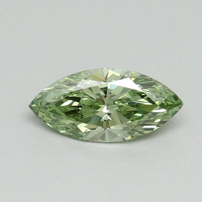 0.31 Ct. Fancy Vivid Green Marquise Lab Grown Diamond