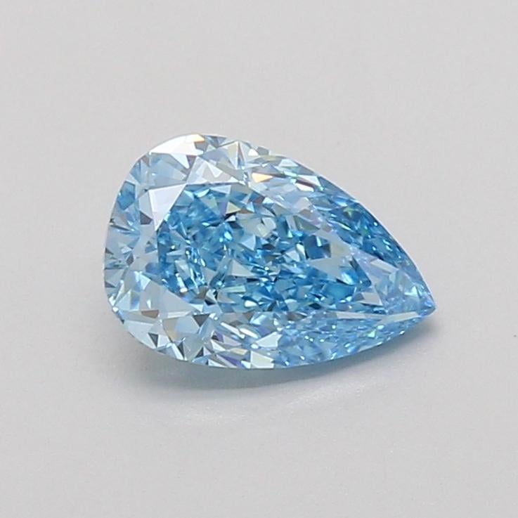 1.20 Ct. Fancy Vivid Blue Pear Lab Grown Diamond