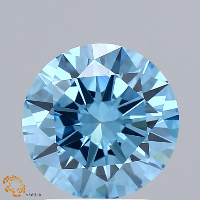 1.90 Ct. Fancy Vivid  Blue Round Lab Grown Diamond