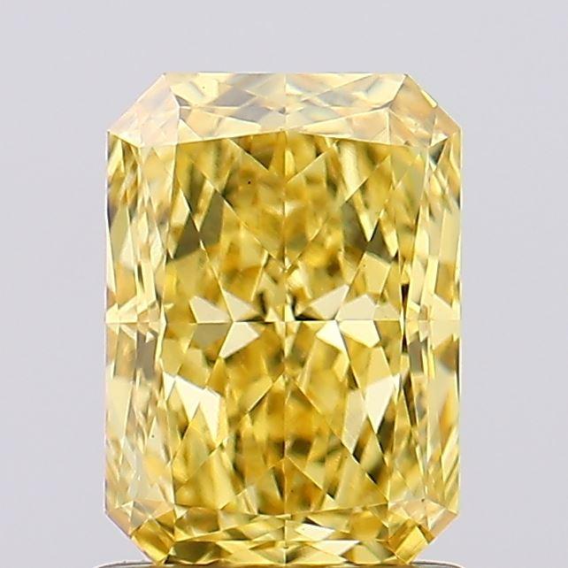 1.43 Ct. Fancy Vivid Yellow Radiant Lab Grown Diamond