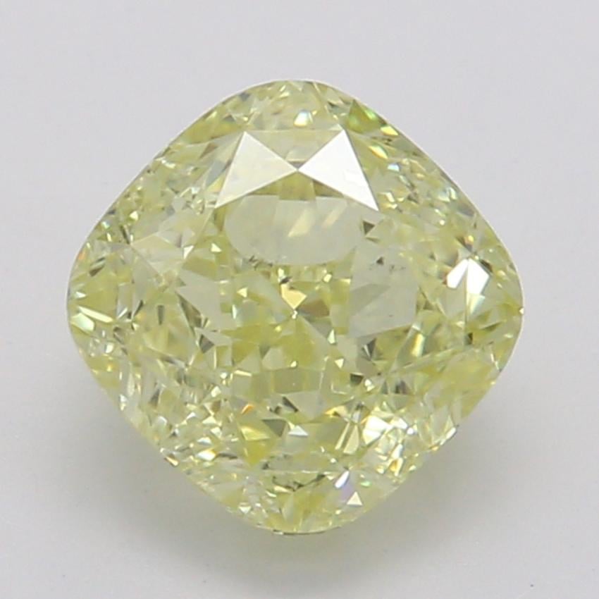 0.80 Ct. Fancy Yellow Cushion Diamond