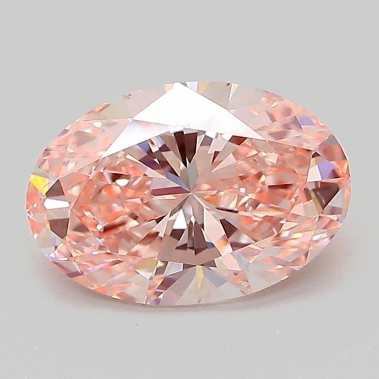 1.59 Ct. Fancy Intense Pink Oval Lab Grown Diamond