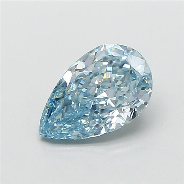 1.16 Ct. Fancy Vivid Blue Pear Lab Grown Diamond