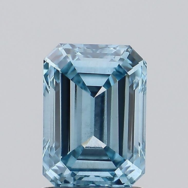 1.73 Ct. Fancy Intense Blue Emerald Lab Grown Diamond