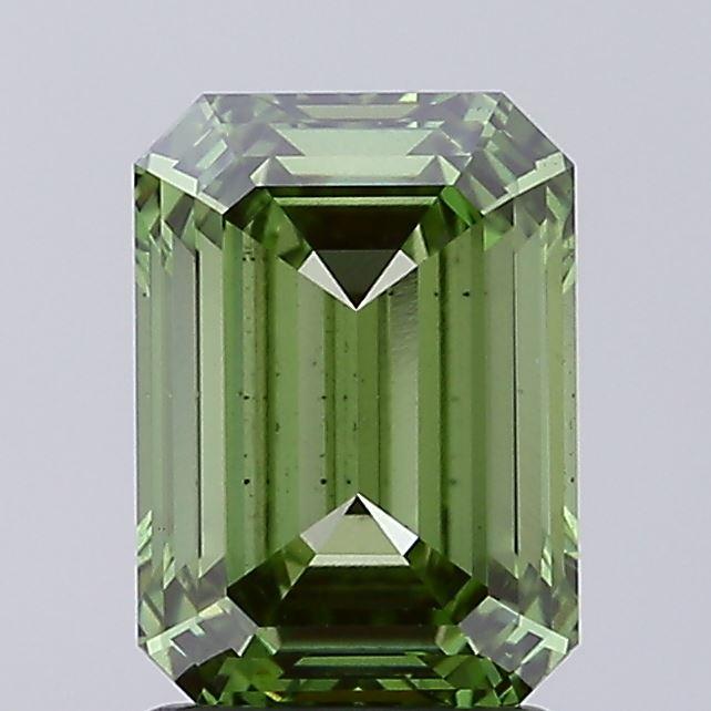2.00 Ct. Fancy Vivid Green Emerald Lab Grown Diamond
