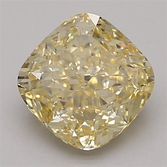 1.03 Ct. Fancy Intense Yellow Cushion Lab Grown Diamond