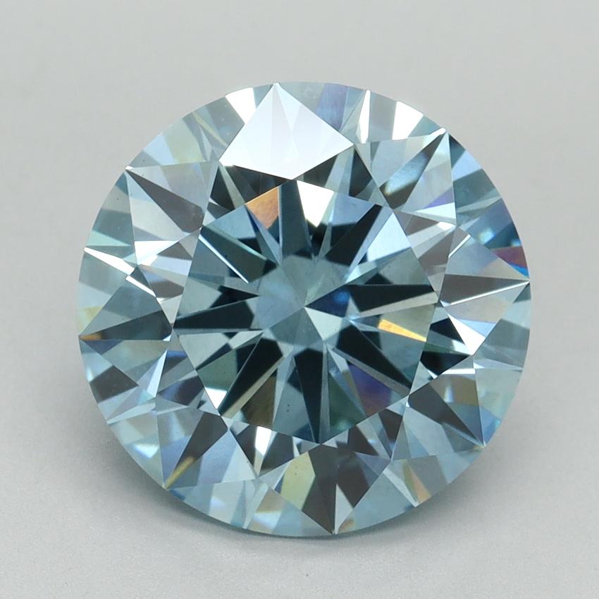 5.25 Ct. Fancy Vivid Blue Round Lab Grown Diamond