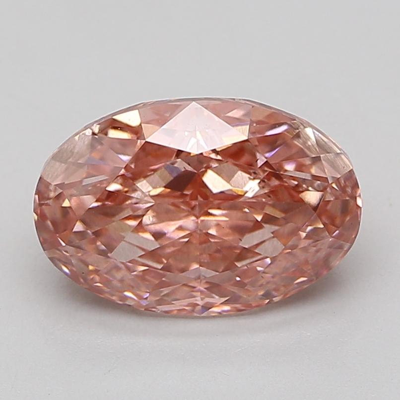 4.01 Ct. Fancy Vivid Pink Oval Lab Grown Diamond
