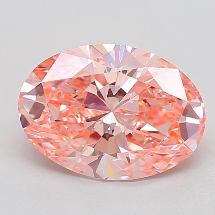 2.05 Ct. Fancy Vivid Pink Oval Lab Grown Diamond
