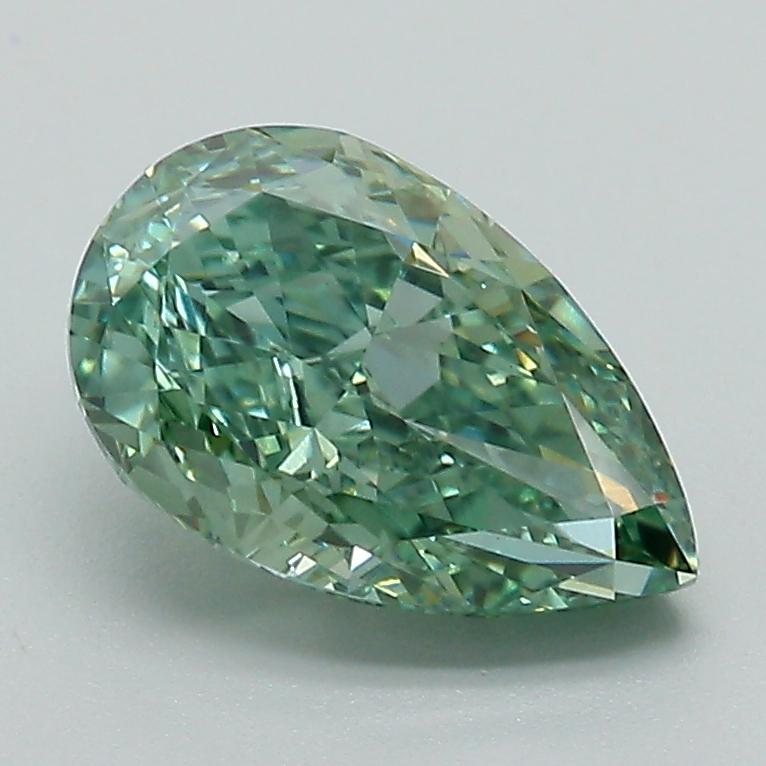 1.70 Ct. Fancy Vivid Green Pear Lab Grown Diamond