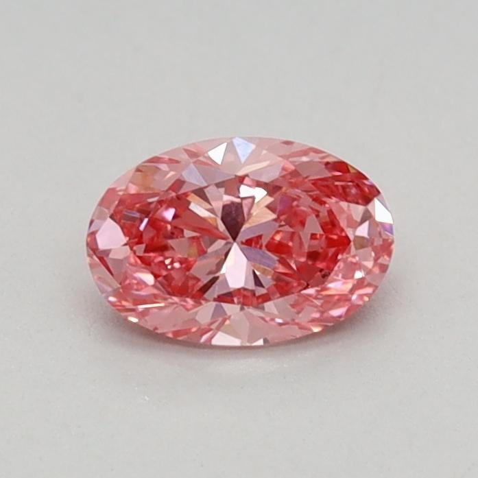 0.31 Ct. Fancy Vivid Pink Oval Lab Grown Diamond