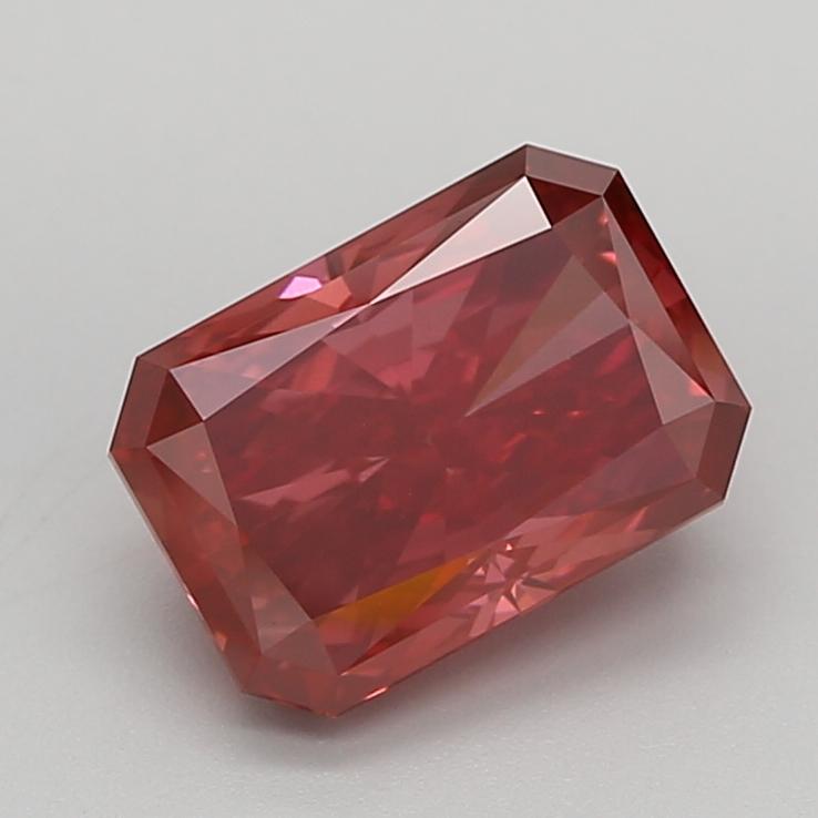 3.29 Ct. Fancy Vivid  Pink Radiant Lab Grown Diamond
