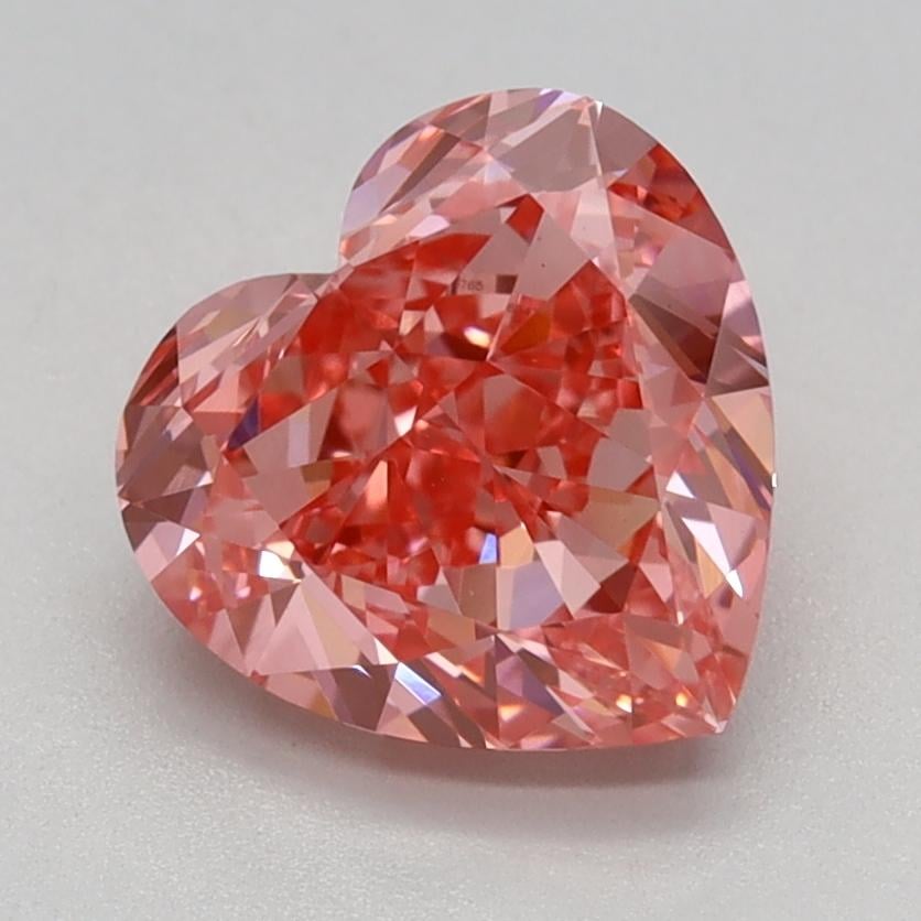 1.67 Ct. Fancy Vivid Pink Heart Lab Grown Diamond