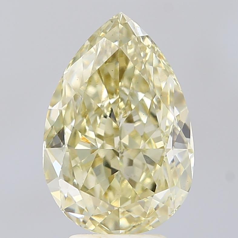 5.02 Ct. Fancy Light Yellow Pear Lab Grown Diamond