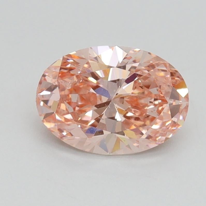 1.00 Ct. Fancy Intense Pink Oval Lab Grown Diamond