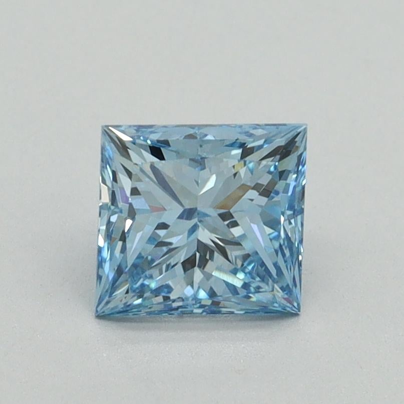 1.01 Ct. Fancy Vivid Blue Princess Lab Grown Diamond