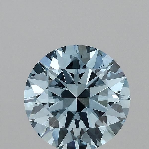 2.21 Ct. Fancy Vivid  Blue Round Lab Grown Diamond