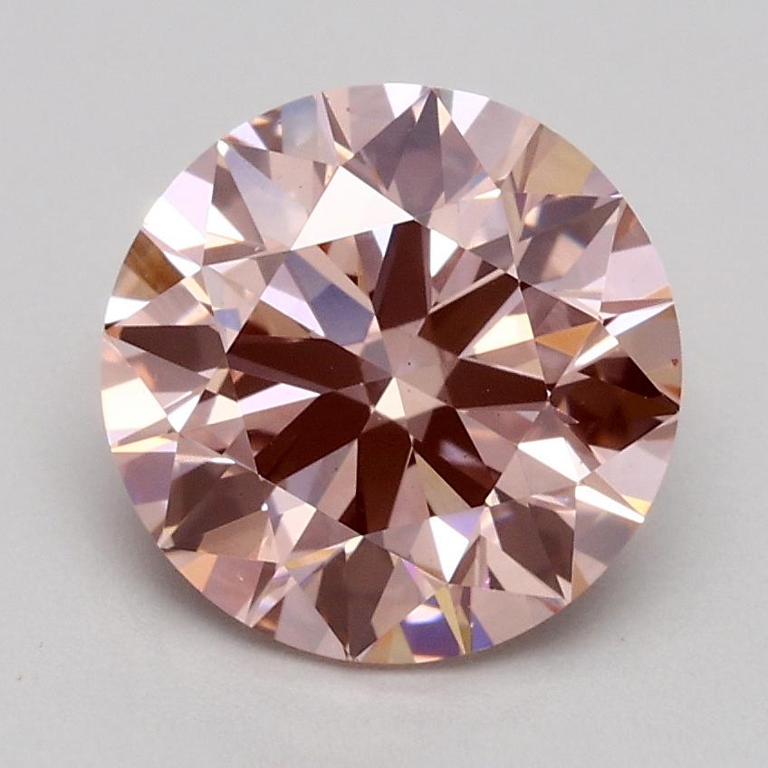 1.74 Ct. Fancy Intense Pink Round Lab Grown Diamond