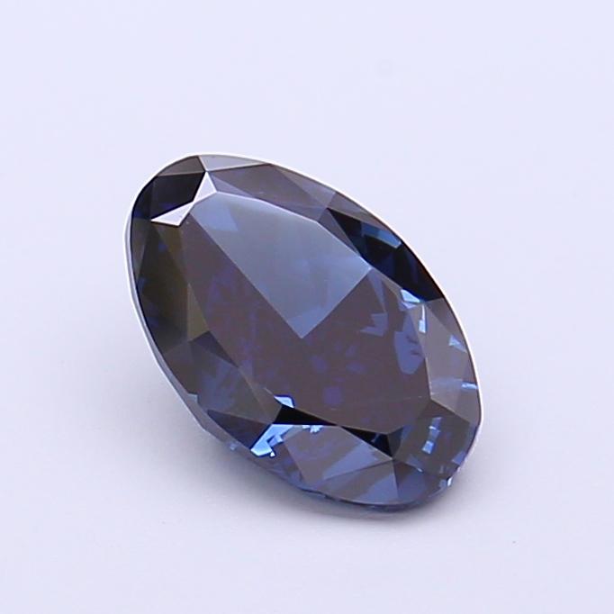 1.24 Ct. Fancy Deep  Blue Oval Lab Grown Diamond