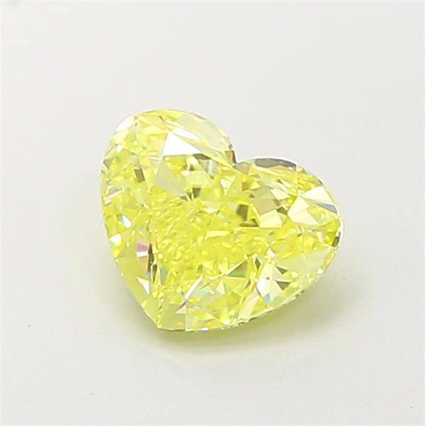 0.80 Ct. Fancy Intense Yellow Heart Lab Grown Diamond