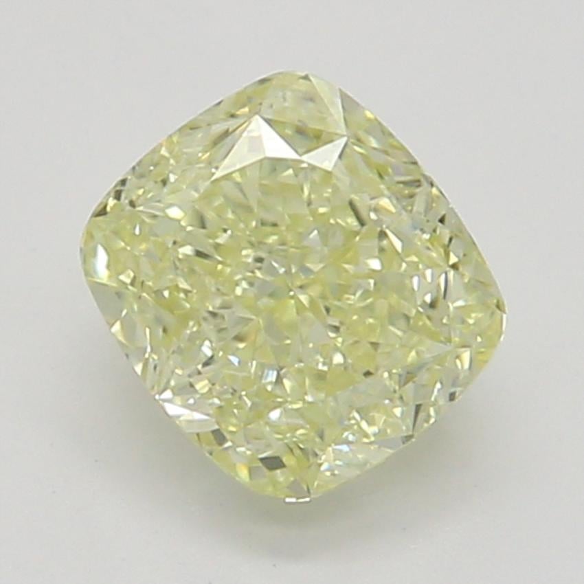 0.51 Ct. Fancy Light Yellow Cushion Diamond