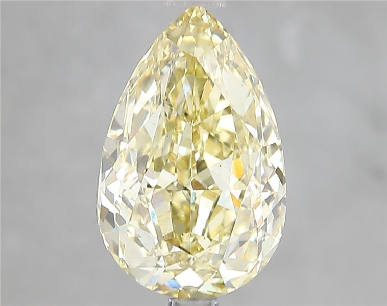 3.10 Ct. Fancy Intense Yellow Pear Lab Grown Diamond