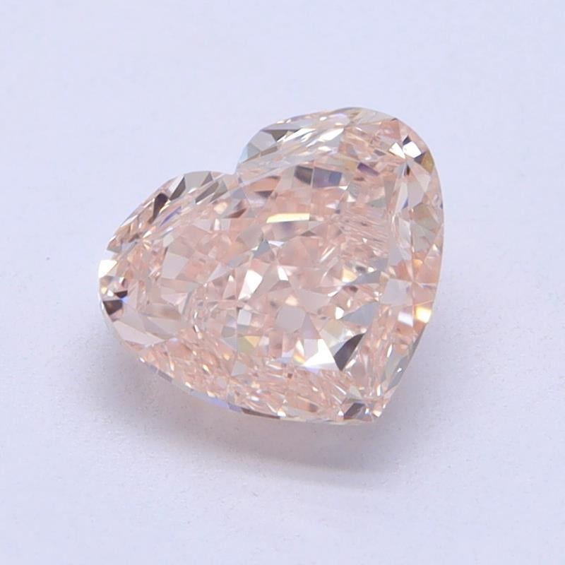 1.01 Ct. Light Pink Heart Diamond