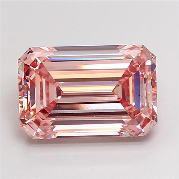 4.10 Ct. Fancy Intense Pink Emerald Lab Grown Diamond