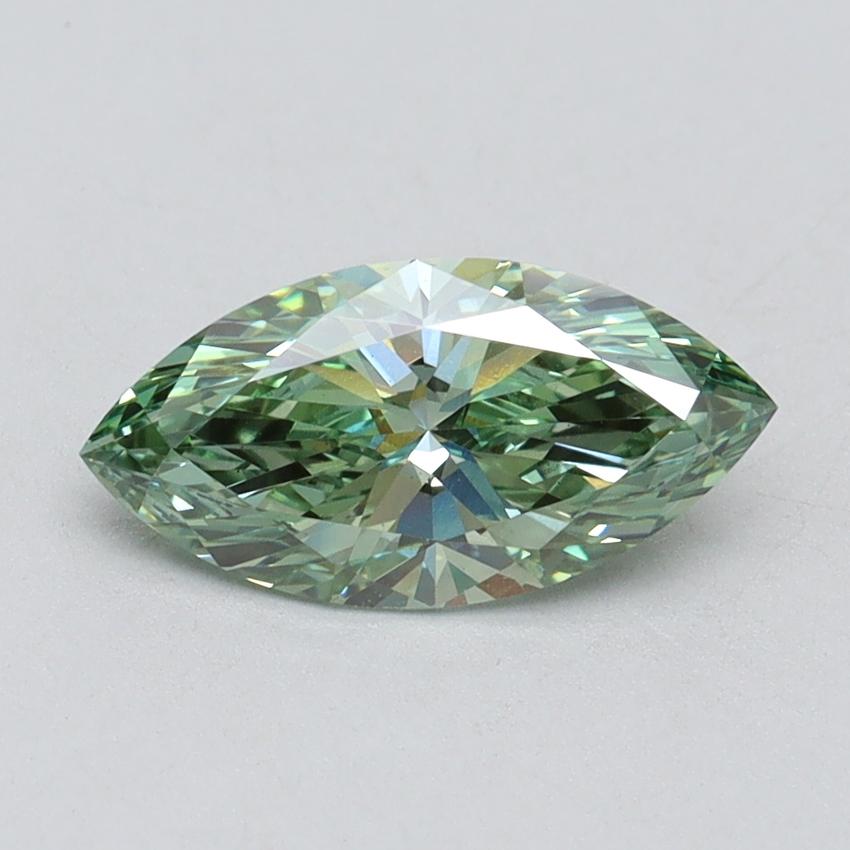 1.04 Ct. Fancy Vivid Green Marquise Lab Grown Diamond