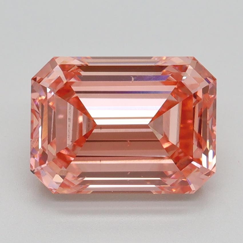 3.02 Ct. Fancy Vivid Pink Emerald Lab Grown Diamond