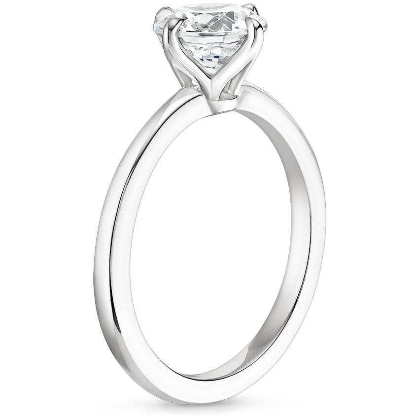 18K White Gold North Star Solitaire Ring