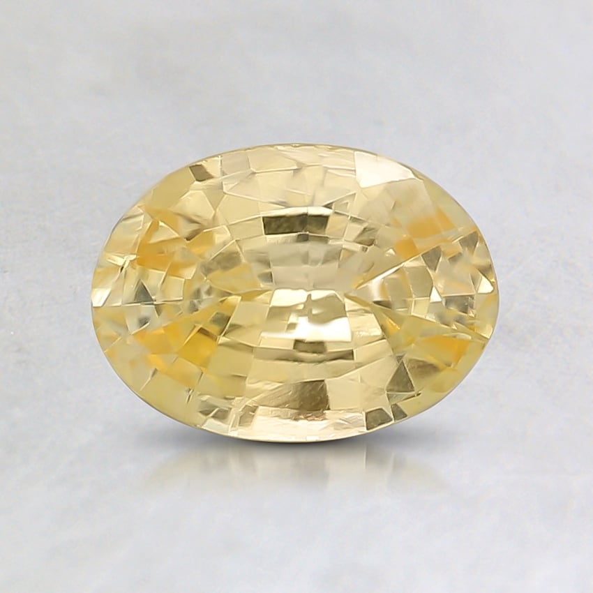 7x5mm Yellow Oval Sapphire