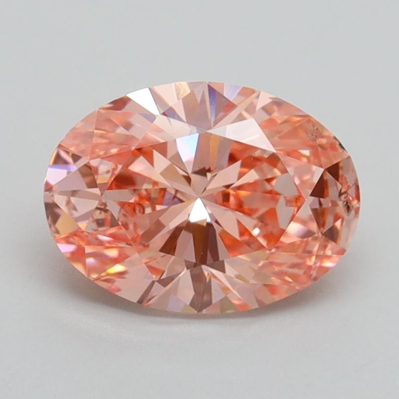 1.35 Ct. Fancy Vivid Pink Oval Lab Grown Diamond
